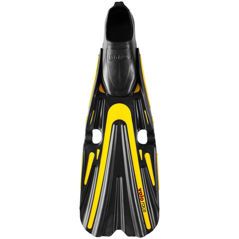 Mares Unisex Adults Volo Race Fins - Durable Versatile Swimming Flippers with Closed Anatomical Foot Pocket for Scuba Diving, Yellow, 42 - Image 1